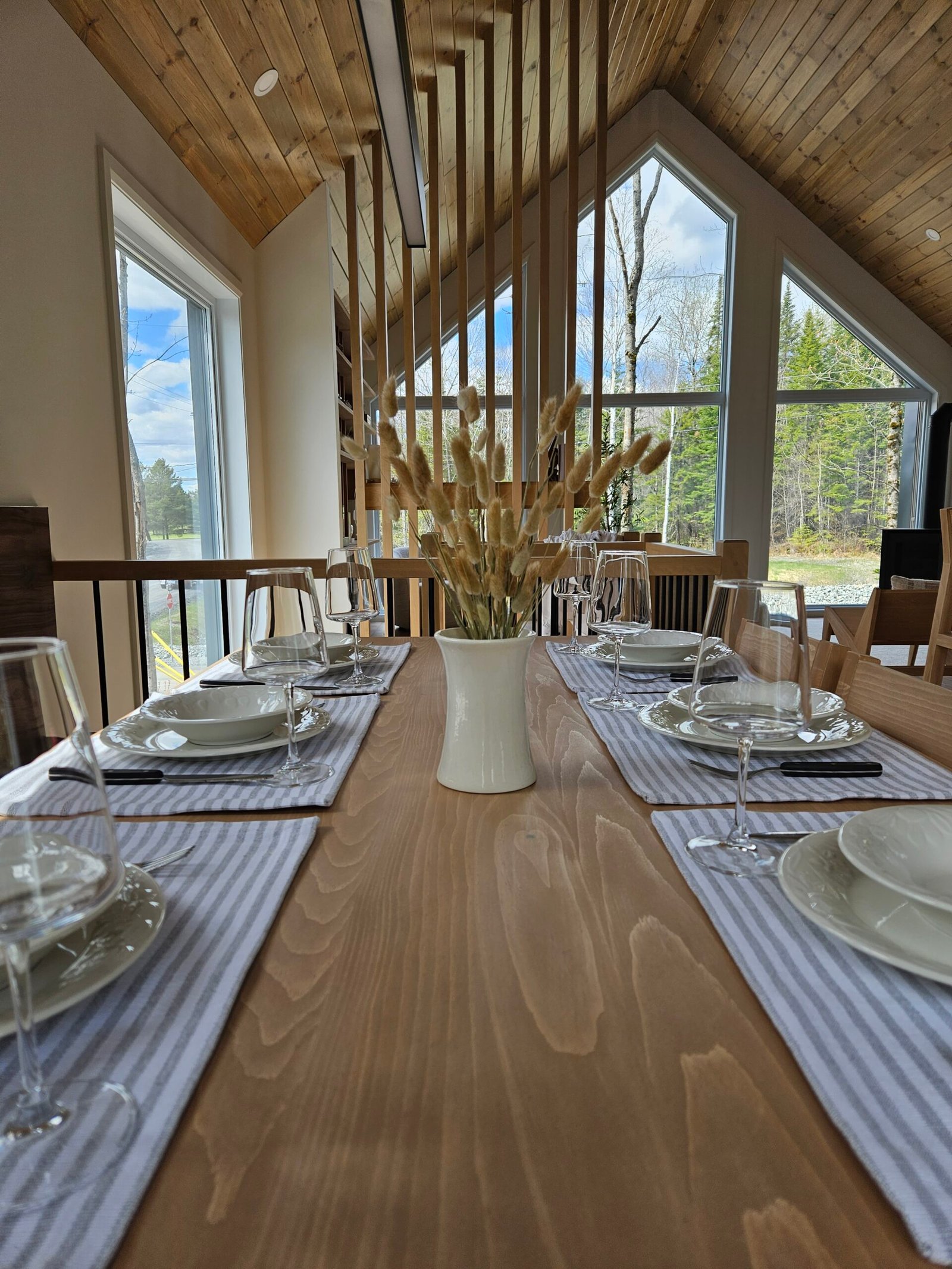 Table de la salle à manger du chalet Le Hygge Hytte